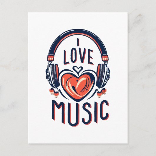 muziek  briefkaart (Voorkant)