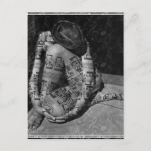 muziek briefkaart (Voorkant)