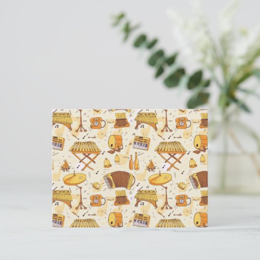 muziek briefkaart (Staand voorkant)