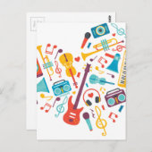 Muziek Briefkaart (Voorkant / Achterkant)