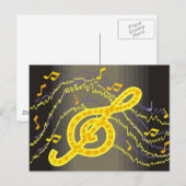 Muziek Briefkaart (Voorkant / Achterkant)
