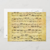 Muziek briefkaart 24 (Voorkant / Achterkant)