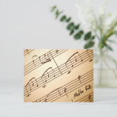 Muziek briefkaart 3 (Staand voorkant)