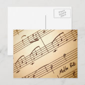 Muziek briefkaart 3 (Voorkant / Achterkant)