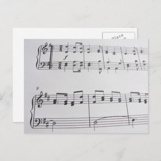 Muziek briefkaart 32 (Voorkant / Achterkant)