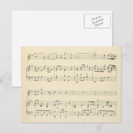 Muziek briefkaart 36 (Voorkant / Achterkant)