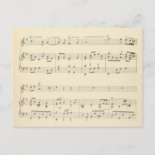 Muziek briefkaart 36 (Voorkant)