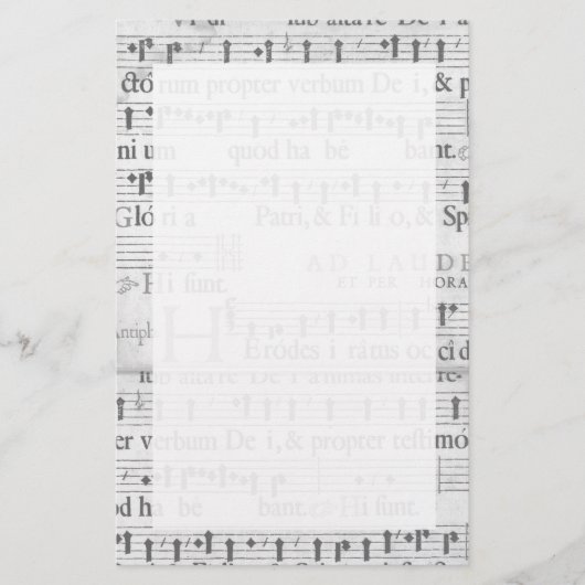 Muziek Briefpapier (Voorkant)