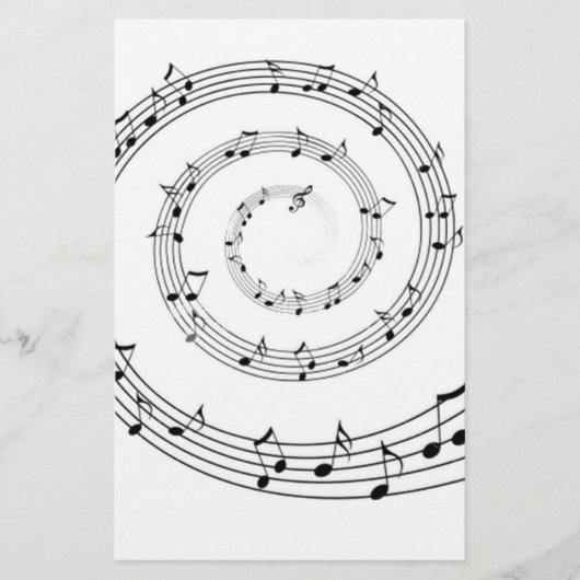 Muziek Briefpapier (Voorkant)