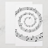 Muziek Briefpapier (Voorkant / Achterkant)