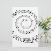 Muziek Briefpapier (Staand voorkant)