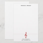 Muziek Briefpapier (Voorkant / Achterkant)