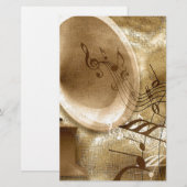  muziek briefpapier (Voorkant / Achterkant)