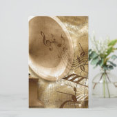  muziek briefpapier (Staand voorkant)