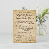  muziek bruiloft uitnodiging (Staand voorkant)