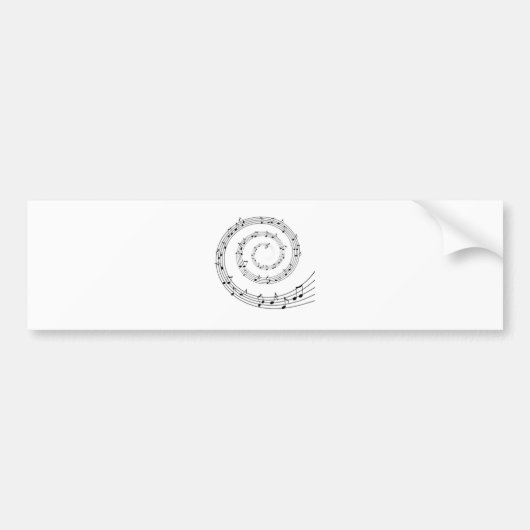 Muziek Bumpersticker (Voorkant)