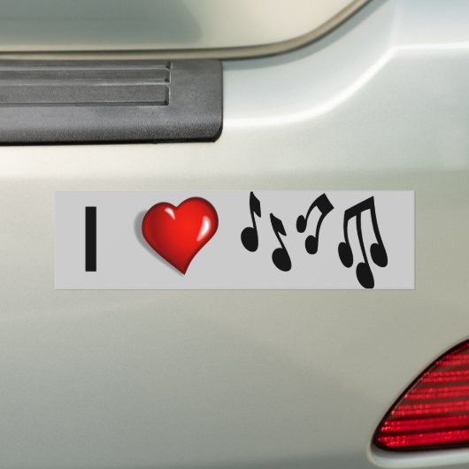Muziek Bumpersticker (Op auto)