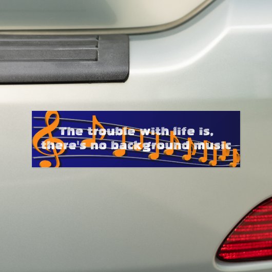 Muziek Bumpersticker (Op auto)