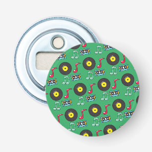 Muziek Button Flesopener