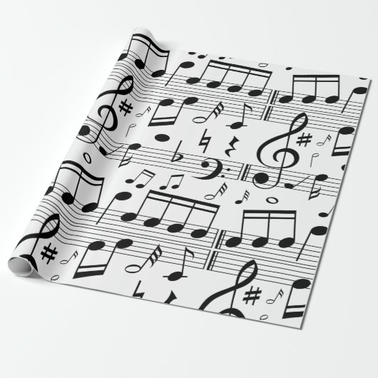 Muziek Cadeaupapier (Uitgerold)