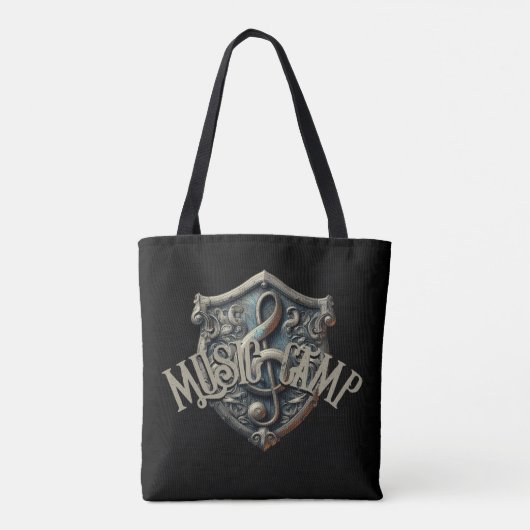 Muziek Camp Canvas tas (Achterkant)