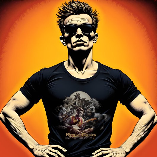 Muziek Camp Fantasy Jam Sessie T-shirt