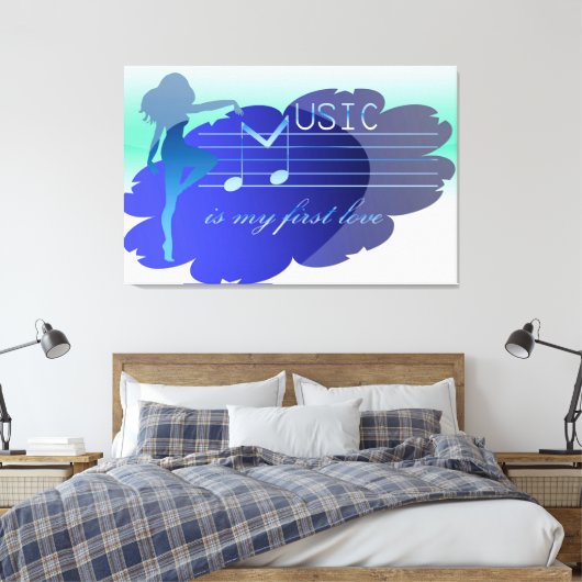Muziek Canvas Afdruk (Insitu (Slaapkamer))
