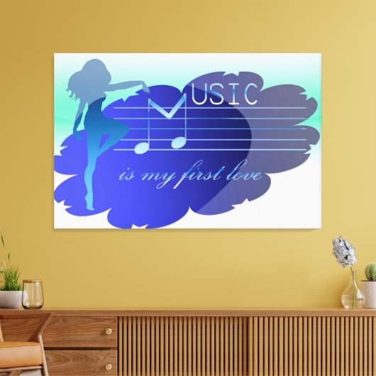 Muziek Canvas Afdruk (Insitu (Woonkamer))