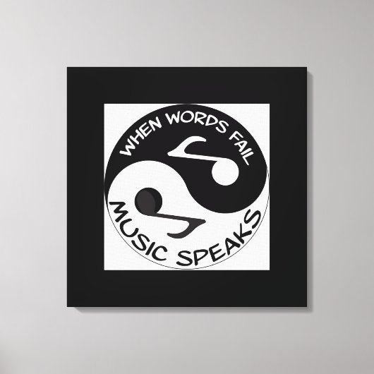 Muziek Canvas Afdruk (Voorkant)