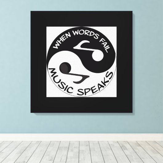 Muziek Canvas Afdruk (Insitu (Houten vloer))