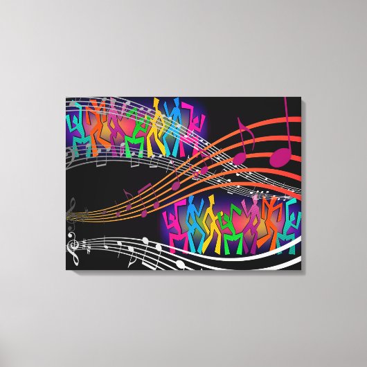 Muziek Canvas Afdruk (Voorkant)