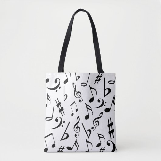 Muziek Canvas tas : (Voorkant)