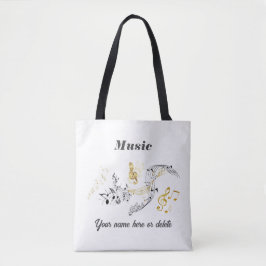 Muziek Canvas tas - Gepersonaliseerd