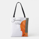 Muziek Canvas tassen voor Violin Players (Achterkant)