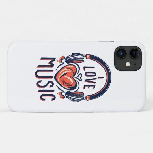 muziek Case-Mate iPhone case (Achterkant (horizontaal))