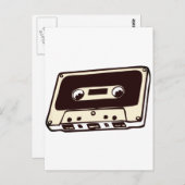 MUZIEK CASSETE TAPE BRIEFKAART (Voorkant / Achterkant)