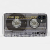 Muziek Cassette met naam Case-Mate iPhone Case (Achterkant (horizontaal))