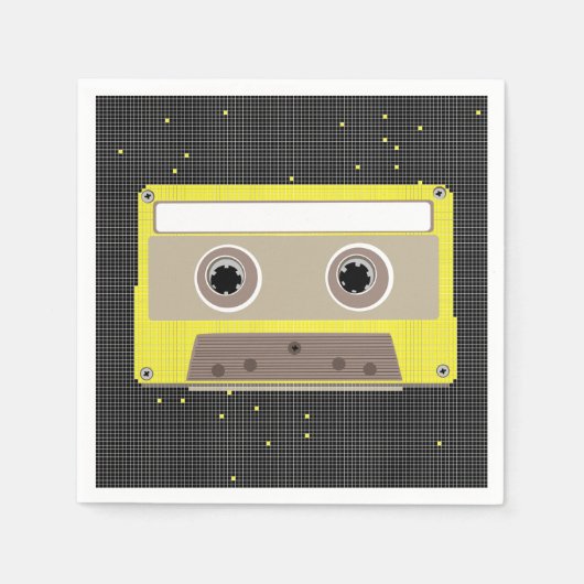 Muziek Cassette Papieren servetten (Voorkant)