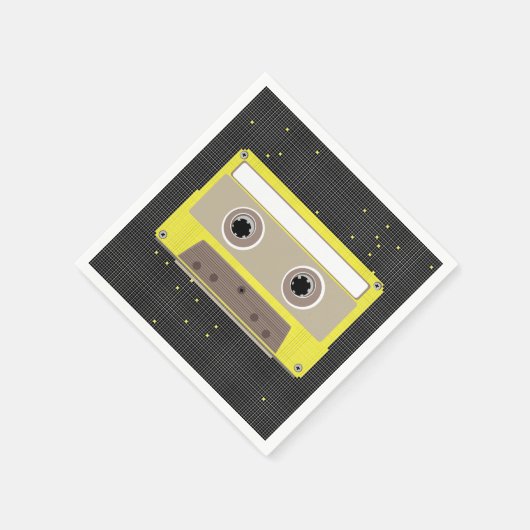 Muziek Cassette Papieren servetten (Hoek)