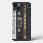 muziek Cassettebandje Case-Mate iPhone Case (Achterkant)