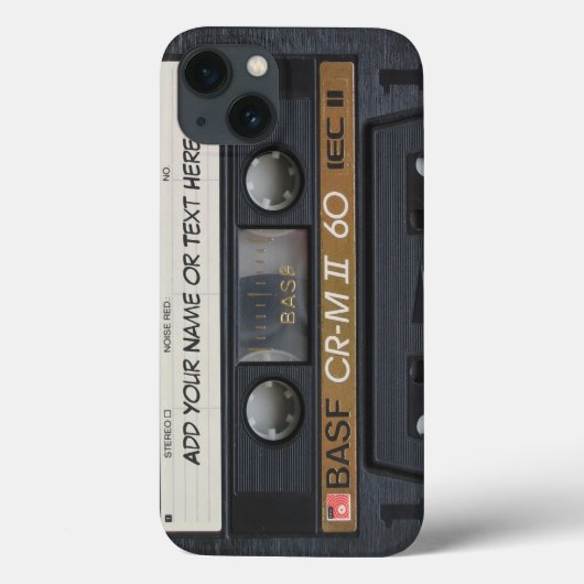 muziek Cassettebandje Case-Mate iPhone Case (Achterkant)
