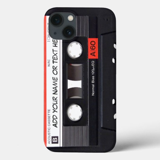  muziek Cassettebandje Case-Mate iPhone Case (Achterkant)