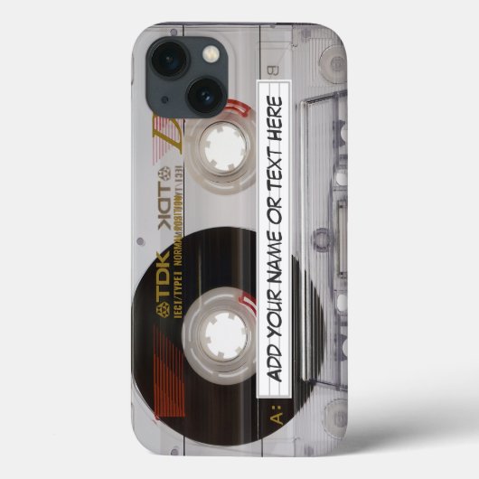 muziek Cassettebandje Case-Mate iPhone Case (Achterkant)