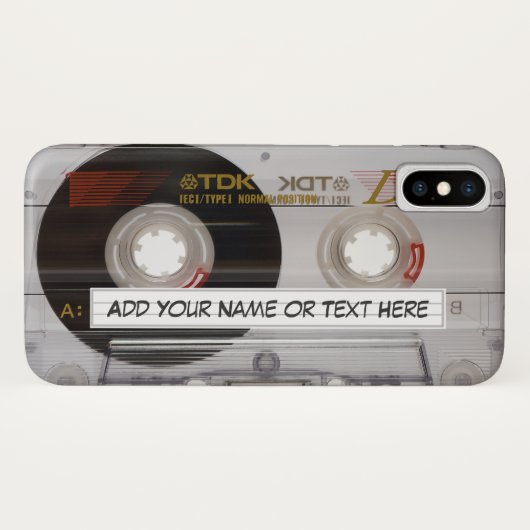  muziek Cassettebandje Case-Mate iPhone Case (Achterkant (horizontaal))