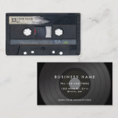 muziek Cassettebandje Visitekaartje (Voorkant / Achterkant)