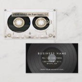 muziek Cassettebandje Visitekaartje (Voorkant / Achterkant)