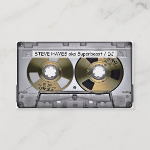  muziek Cassettebandje Visitekaartje