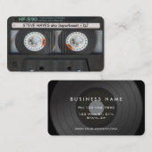  muziek Cassettebandje Visitekaartje (Voorkant / Achterkant)