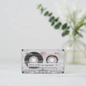  muziek Cassettebandje Visitekaartje (Staand voorkant)