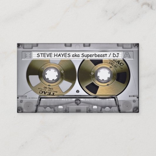  muziek Cassettebandje Visitekaartje (Voorkant)